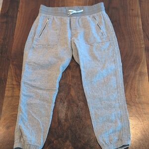 Athleta Gray Sweatpants Elastic Cuffs